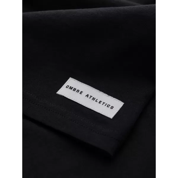  Pánske tričko OMBRE OM-TSPT-0297 BLACK 
