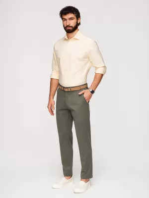 Pánske nohavice OMBRE OM-PACP-0293 KHAKI