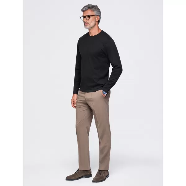  Pánske tričko OMBRE OM-LSBL-0142 BLACK 
