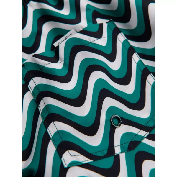  Pánske kraťasy OMBRE OM-SRSS-0221 GREEN AND BLACK 