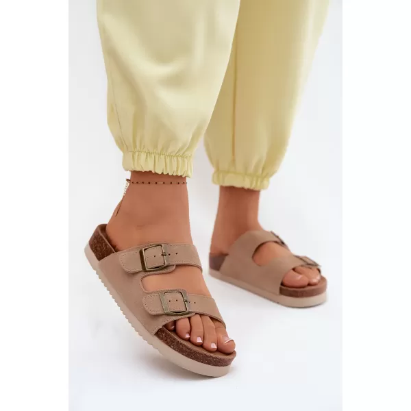  Dámske šľapky BOTO 2832 KHAKI 