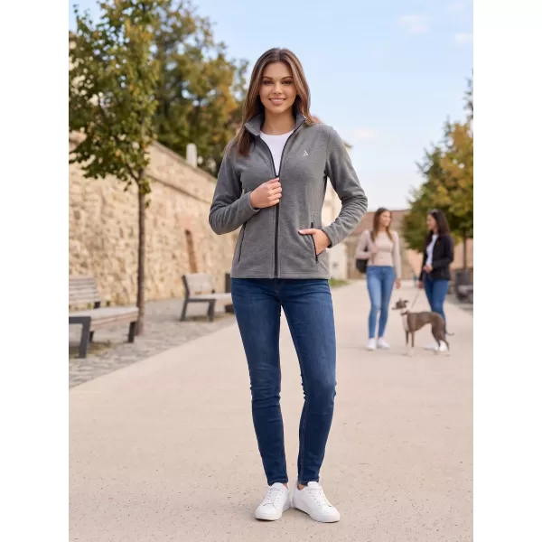  Dámska fleece mikina ALTISPORT ALW002852 ČIERNY MELÍR 