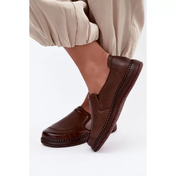  Dámske poltopánky VINCEZA 107241 BROWN 