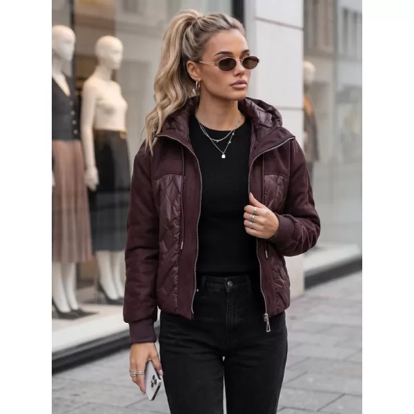  Dámska bunda DSTREET TY6094 BORDOVÁ 