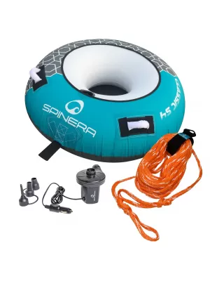 Nafukovacie ťahadlo SPINERA RouNáhradní díl Tube - set s pumpou a lanem MODRO ŠEDÁ