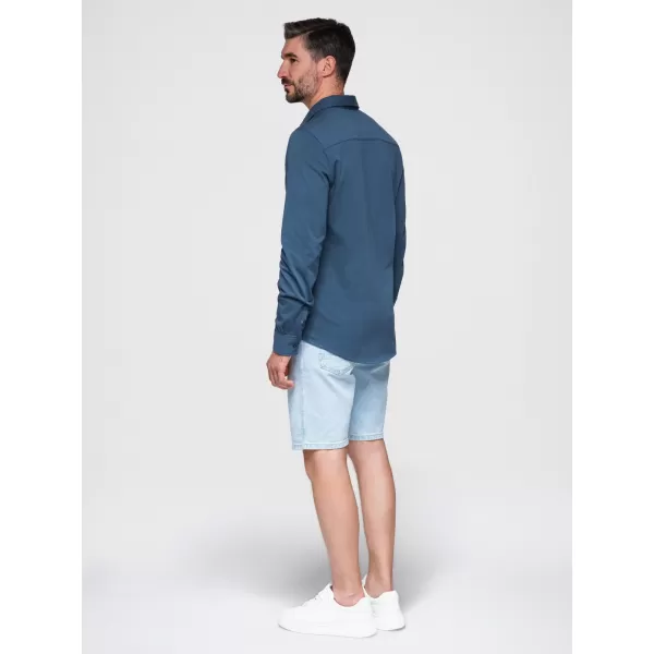  Pánska košeľa OMBRE K697 DENIM 