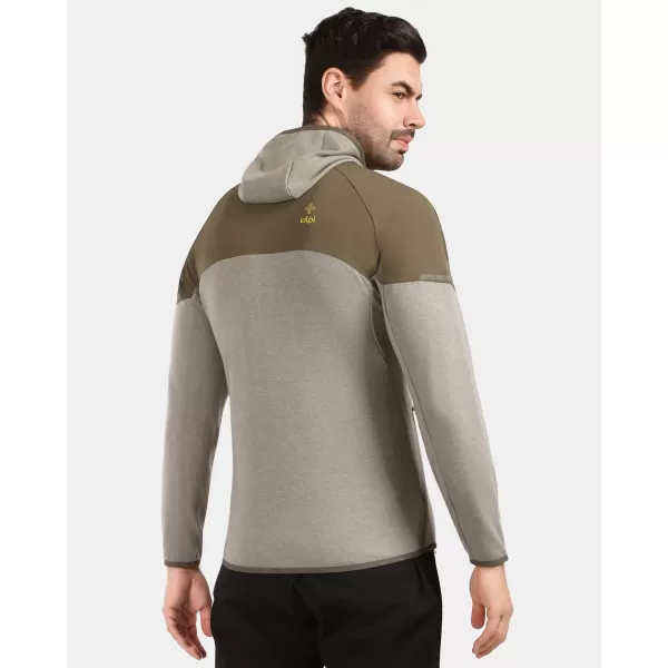  Pánska fleece mikina KILPI NASHVILLE-M 1M0201KI ZELENÁ 