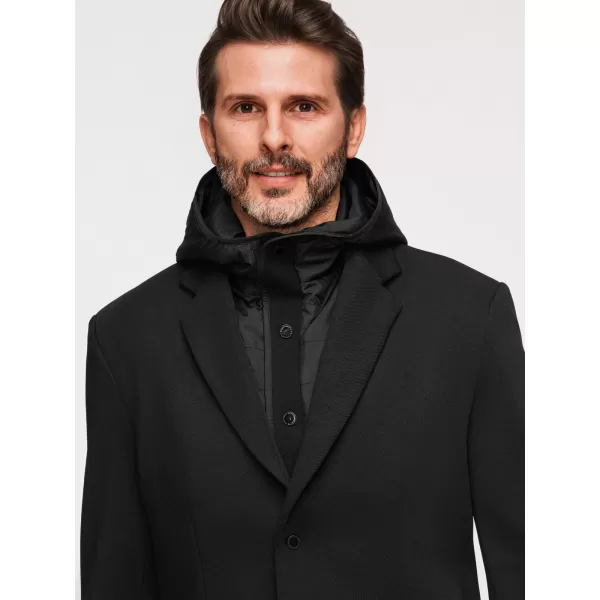  Pánska bunda OMBRE M167 BLACK 