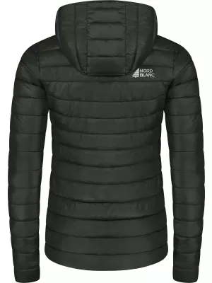 Dámska prešívaná bunda NORDBLANC NIMBUS WJL8395 TMAVO ZELENÁ