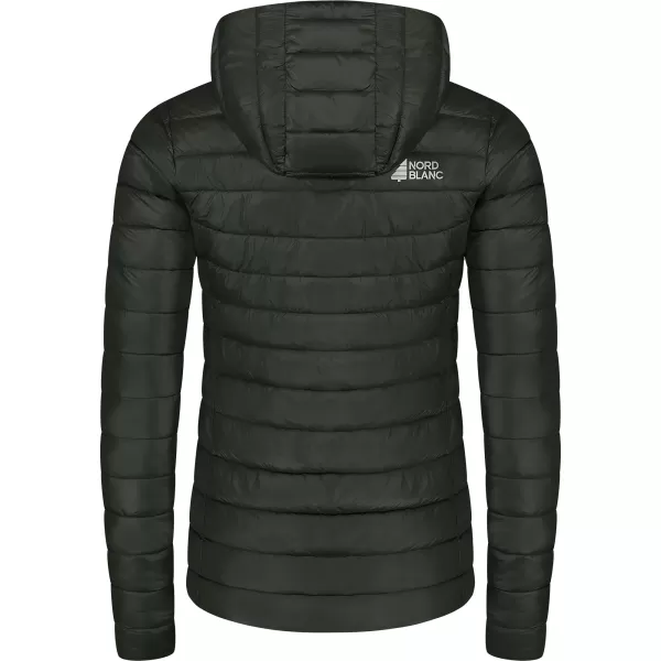  Dámska prešívaná bunda NORDBLANC NIMBUS WJL8395 TMAVO ZELENÁ 