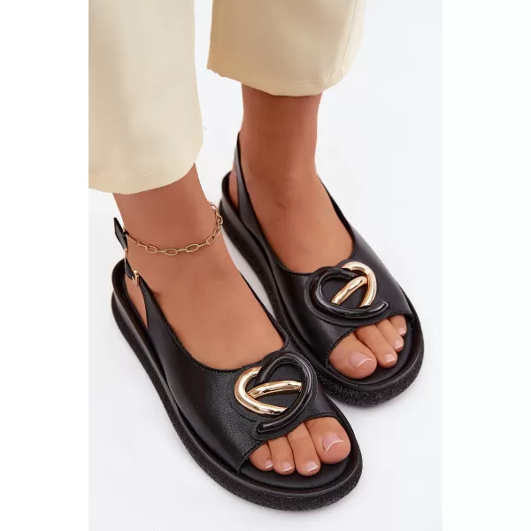 Dámske sandále S.BARSKI KV61-6047 BLACK 