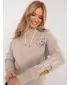 Dámska mikina SUBLEVEL D10600T02420K BEIGE