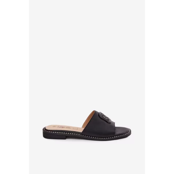  Dámske šľapky S.BARSKI KV61-6019 BLACK 