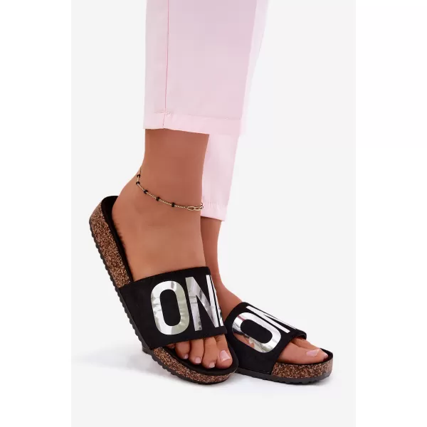  Dámske šľapky VINCEZA 22-2217 BLACK 