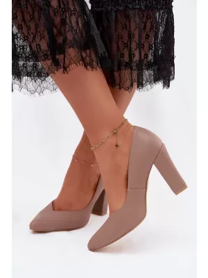 Dámske lodičky ZAZOO 853 BROWN