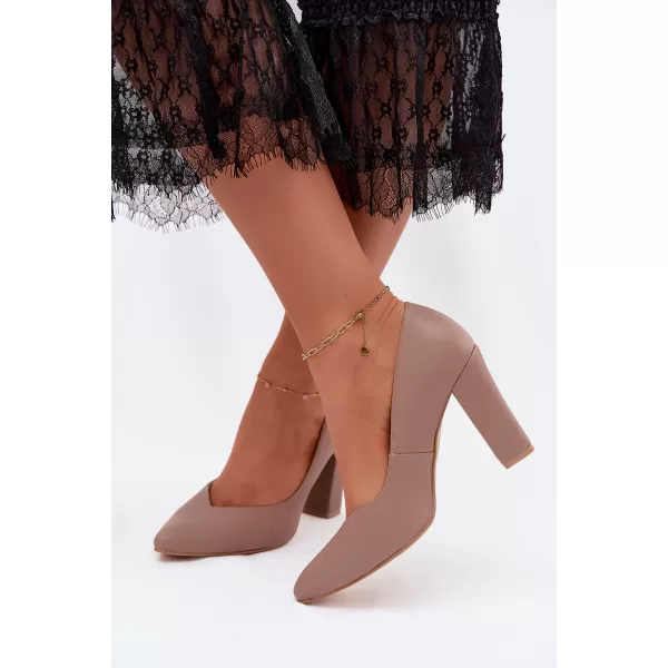  Dámske lodičky ZAZOO 853 BROWN 
