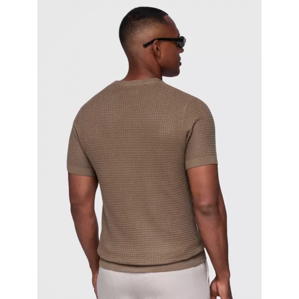  Pánske tričko OMBRE OM-TSCT-0303 LIGHT BROWN 