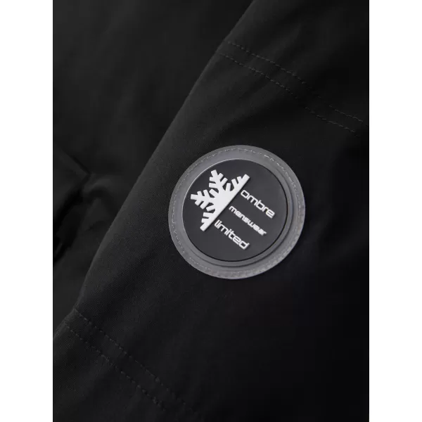  Pánska parka OMBRE OM-JALJ-0310 BLACK 