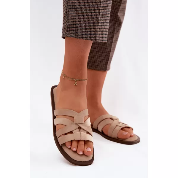  Dámske šľapky BOTO 9826 BEIGE 