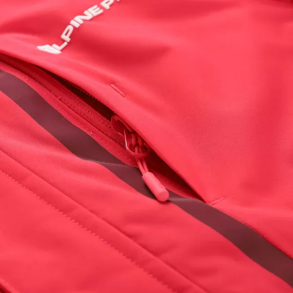  Detská lyžiarska bunda ALPINE PRO DEARO 3 RASPBERRY 