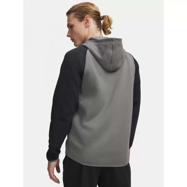  Pánska mikina UNDER ARMOUR UNSTOPPABLE FLC FZ HD EU 1389352-709 ZELENÁ 