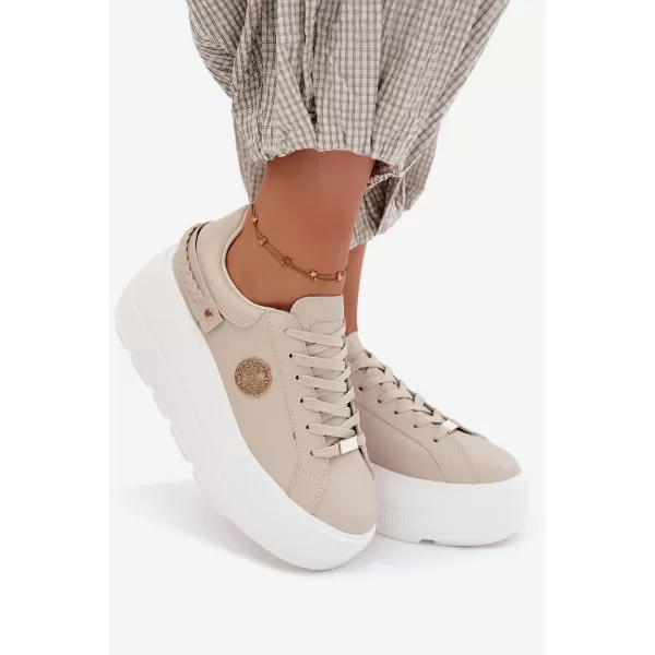  Dámske tenisky D&A LR61-7095 BEIGE 