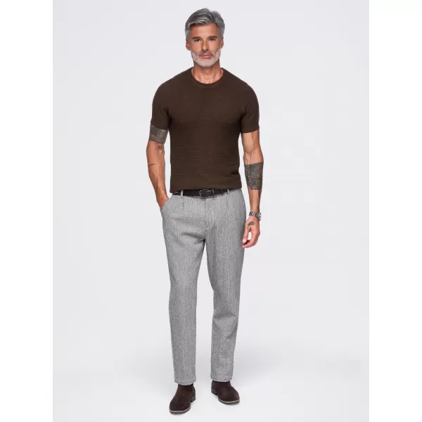  Pánske tričko OMBRE OM-TSCT-0303 BROWN 