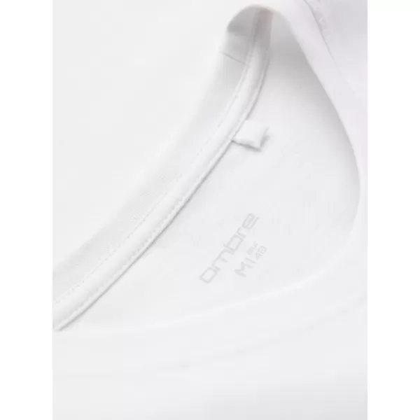  Pánske tričko OMBRE OM-TSPT-0269 WHITE 