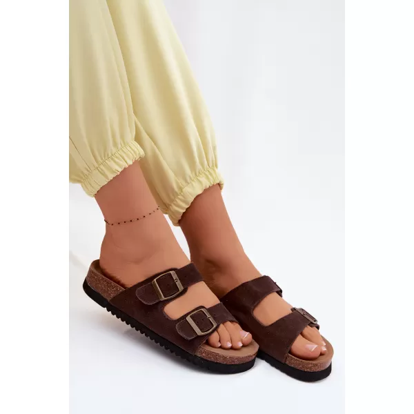  Dámske šľapky BOTO 2832 BROWN 