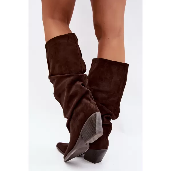  Dámske čižmy BOTO 2580A-1 BROWN 