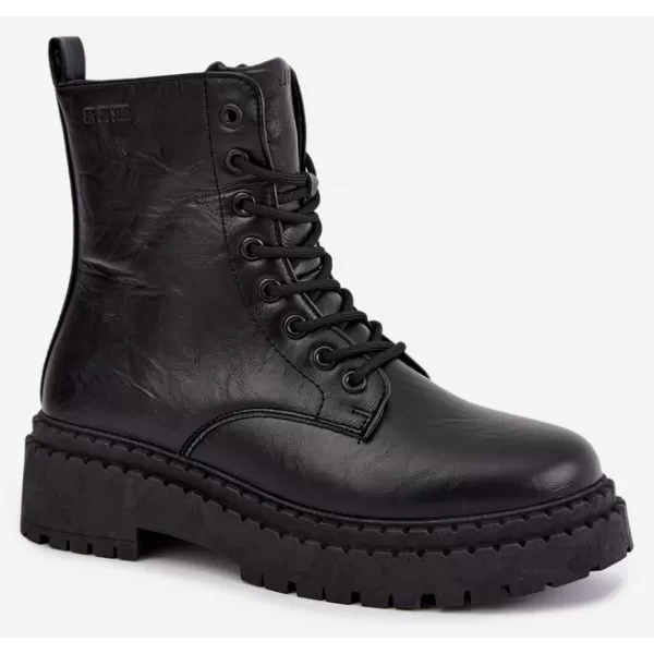 Dámske členkové topánky BIG STAR SHOES UU274816 BLACK 