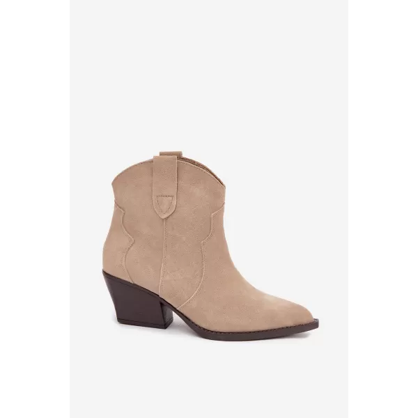 Dámske členkové topánky BOTO 6338 BEIGE 