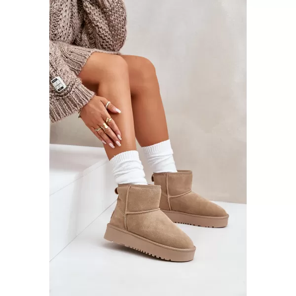  Dámske snehule BOTO NN605 KHAKI 