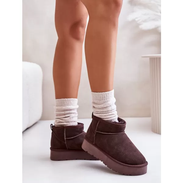  Dámske snehule BOTO W5828 BROWN 