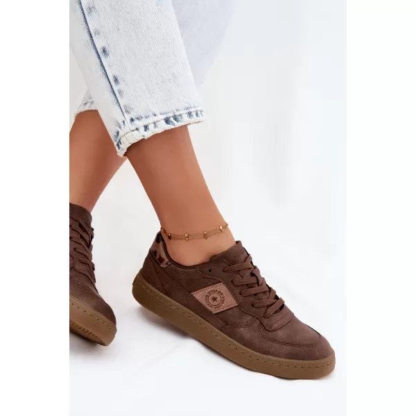  Dámske tenisky BIG STAR SHOES UU274017 BROWN/BEIGE 
