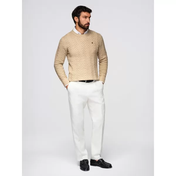  Pánsky sveter OMBRE OM-SWSW-0190 SAND 