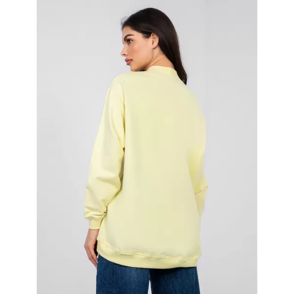  Dámska mikina BASIC FEEL GOOD RV-BL-5185.93P BRIGHT YELLOW 