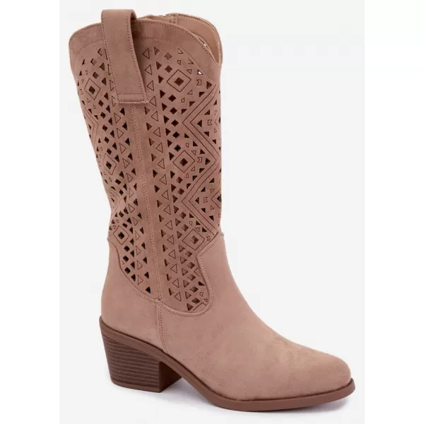  Dámske čižmy S.BARSKI HY62-8126 BEIGE 