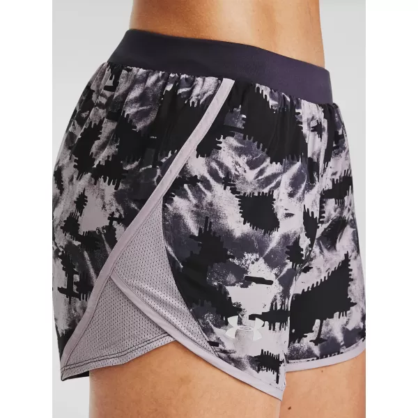  Dámske kraťasy UNDER ARMOUR W UA FLY BY 2.0 PRINTED SHORT 1350198-591 FIALOVÁ 