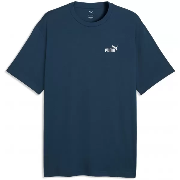  Pánske tričko PUMA ESS RELAXED SMALL NO. 1 LOGO TEE 68915336 MIDNIGHT PETROL 