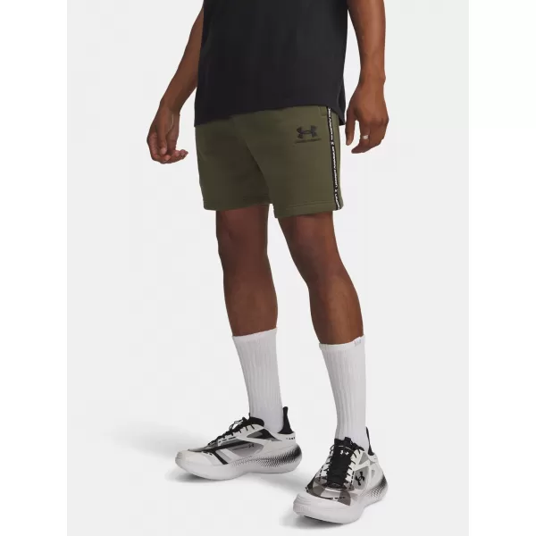  Pánske kraťasy UNDER ARMOUR ICON FLEECE SHORT TAPING 1390299-391 ZELENÁ 