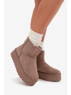 Dámske snehule BOTO 25BT26-9243 KHAKI