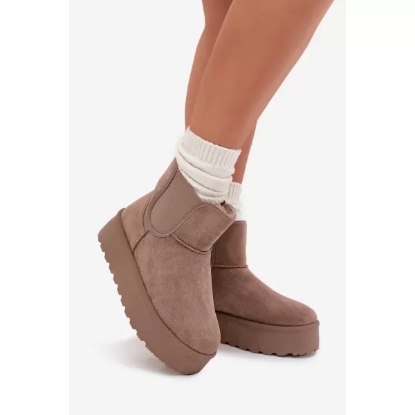  Dámske snehule BOTO 25BT26-9243 KHAKI 