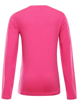 Detské rýchloschnúce tričko ALPINE PRO LOUSO PINK GLO