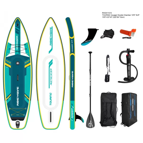  Paddleboard RIDEWAVE Voyager Touring DUO 106 TYRKYSOVÁ 