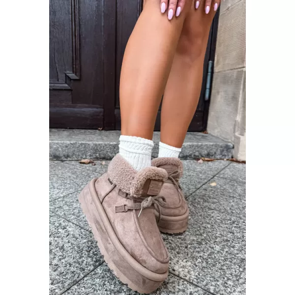  Dámske snehule BIG STAR SHOES UU274215 BEIGE 