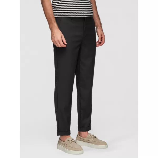  Pánske chino nohavice OMBRE P1525 BLACK 