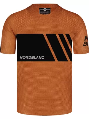 Pánske funkčné cyklo tričko NORDBLANC MUD NBSMF8083 HNEDÁ