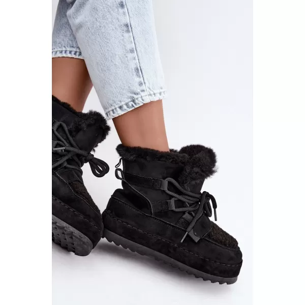  Dámske snehule BOTO 9077 BLACK 