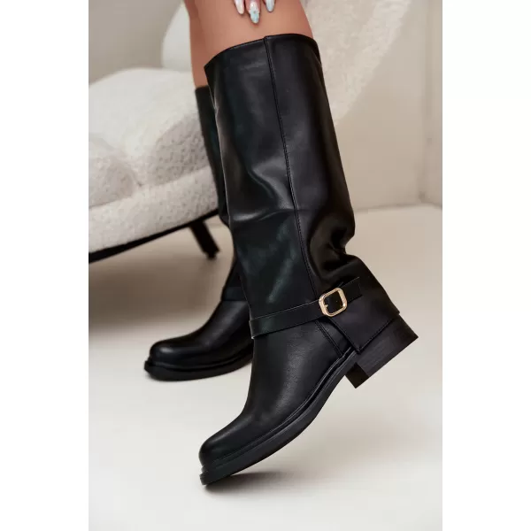  Dámske čižmy BOTO 5858 BLACK 